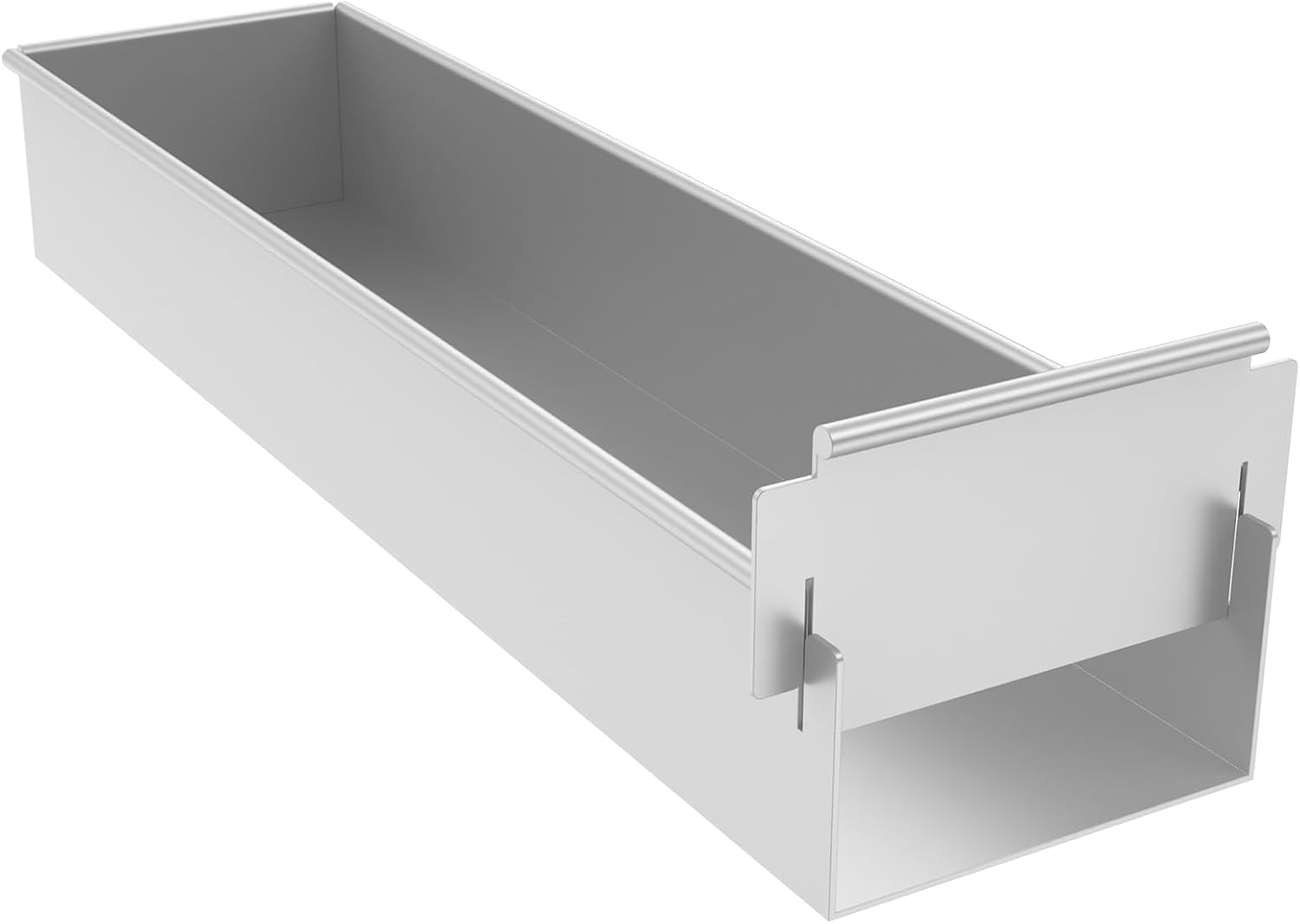 Baking tin - Cake tin - Tiramisu tin - Baking pan - Rectangular cake tin - Terrine tin - Loaf tin - Dessert tin - Pastry - Oblong baking tin - Kitchen utensils - Baking utensils - Kitchen accessories - Stainless steel - Stainless steel - Silver - 1 piece - Image 1