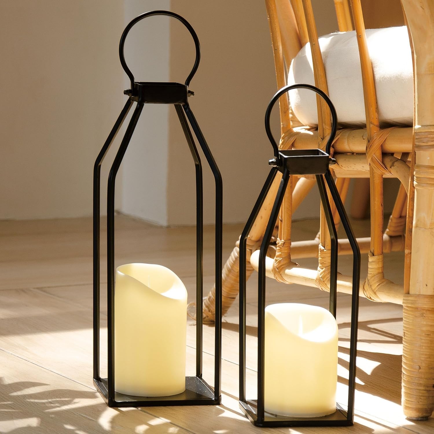 LED Candles - Pillar Candles - Indoor Mood Lighting - Flameless Candles - Candle Set - Electric Candles - Home Accessories - Table Decoration - Christmas Lights - LED Lights - Living Room Decoration - White - 5 Pieces - Image 3
