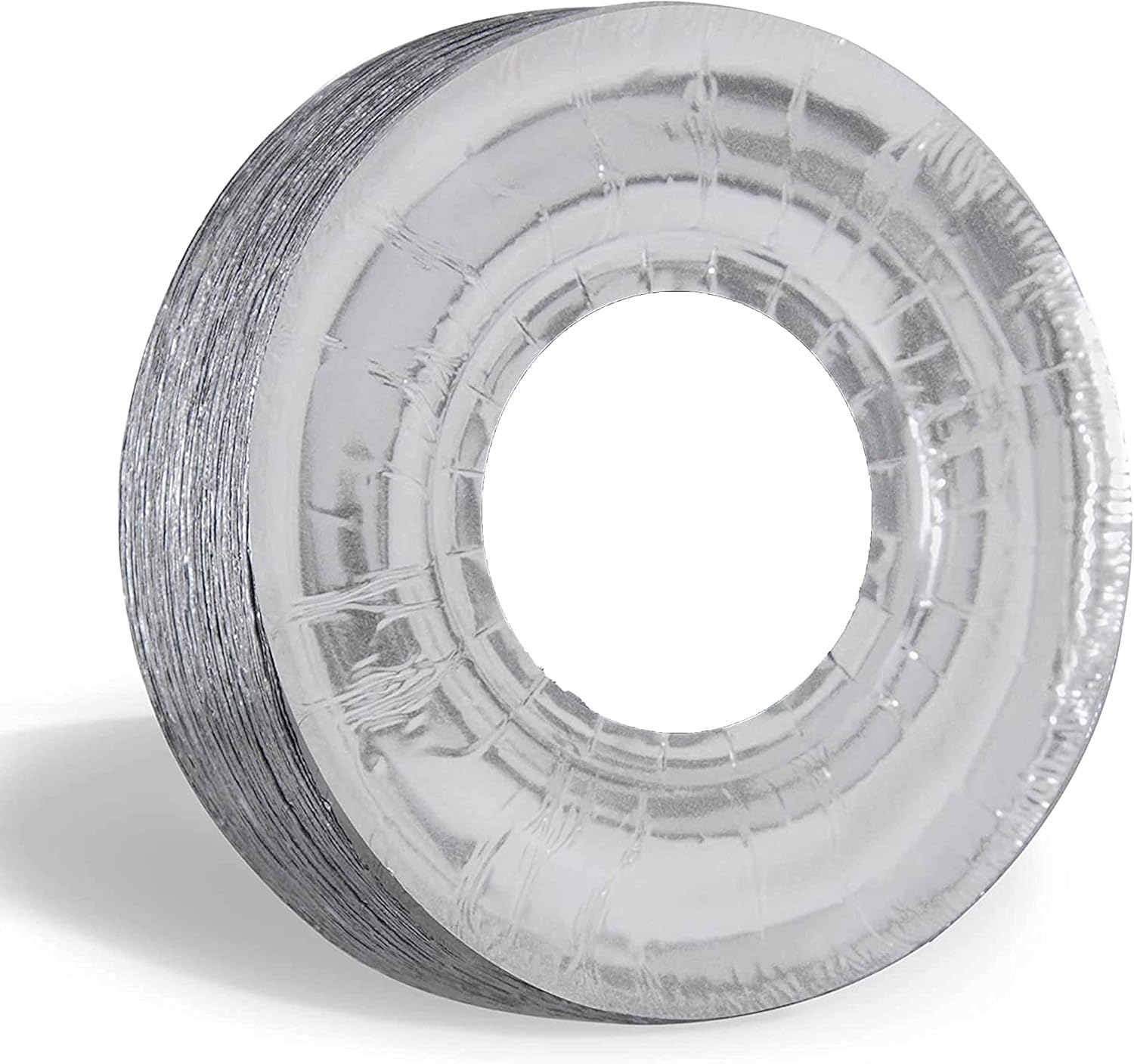 Gas stove protectors - Gas burner protectors - Aluminum foil gas stove - Gas stove foil - Kitchen accessories - Protective film - Extra thick - Universal - Cut to size - Hob protector - Round - Silver - 50 pieces - Image 1