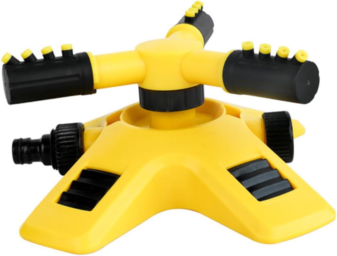 Garden Sprinkler - Lawn Sprinkler - Water Sprinkler - Garden Irrigation - Garden Sprinkler - Circular Sprinkler - Automatic Watering System - 360 Degree Rotation - Irrigation System - Garden Irrigation - Yellow and Black - 1 Piece - Image 1
