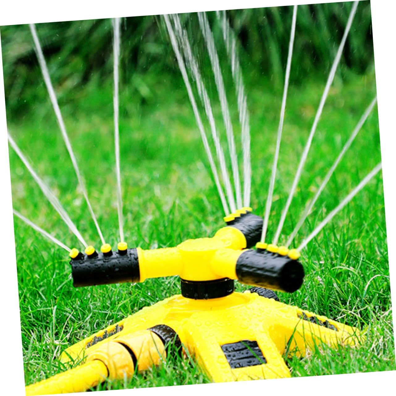 Garden Sprinkler - Lawn Sprinkler - Water Sprinkler - Garden Irrigation - Garden Sprinkler - Circular Sprinkler - Automatic Watering System - 360 Degree Rotation - Irrigation System - Garden Irrigation - Yellow and Black - 1 Piece - Image 5