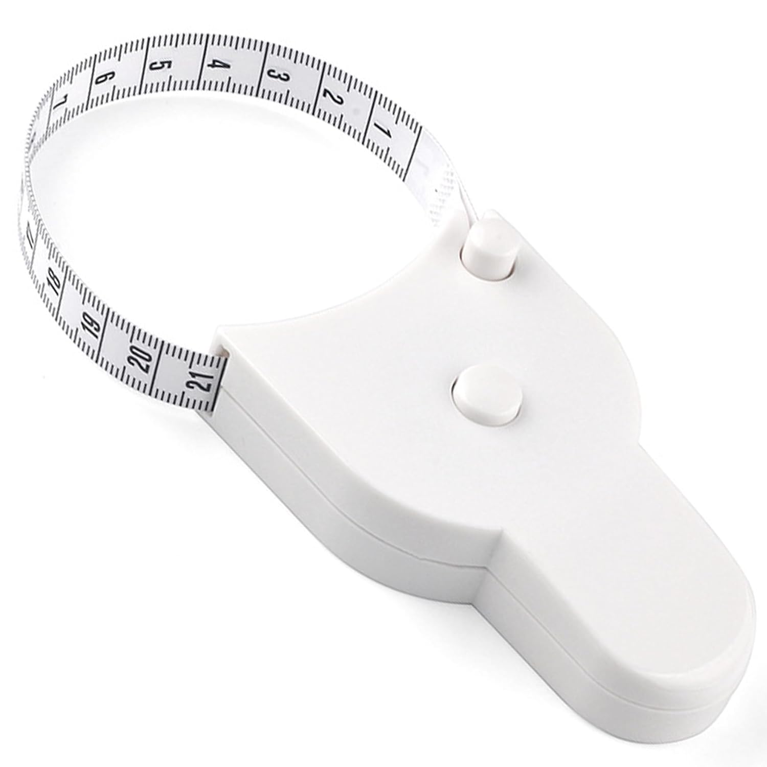 Measuring Tape - Body Measuring Tape - Circumference Measurement - Losing Weight - Waist Measurement - Fitness Accessories - Centimeter - Tailor's Tape - Roll-up - Body Measurement - Muscle Mass - Waist Circumference - Measuring Tape - White - 1 Piece - Image 1