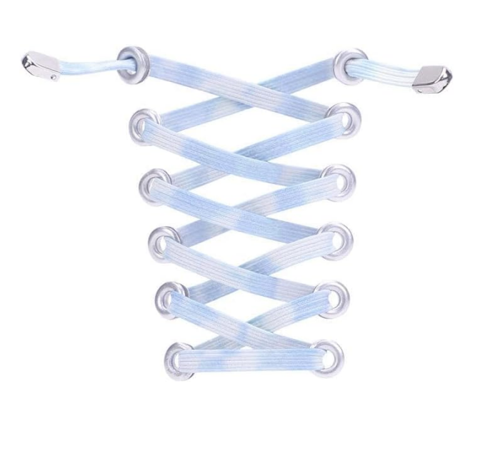 Elastic laces - Speed laces - No tie laces - Running laces - Elastic shoelaces - Lazy laces - Sports laces - Sneakers laces - No tying - Stretchy laces - No tying required - Blue Purple - 2 Pairs - Image 2