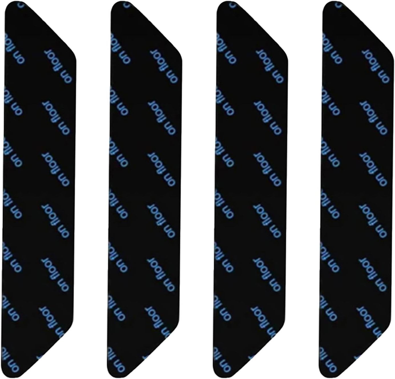 Carpet stoppers - Anti-slip mat - Rug grippers - Rug stopper - Anti-slip stickers - Rug fixer - Sofa cover stopper - Ultra-thin stopper - Carpet undermat - Discreet - Sofa stopper - Black - 4 Pieces - Image 1
