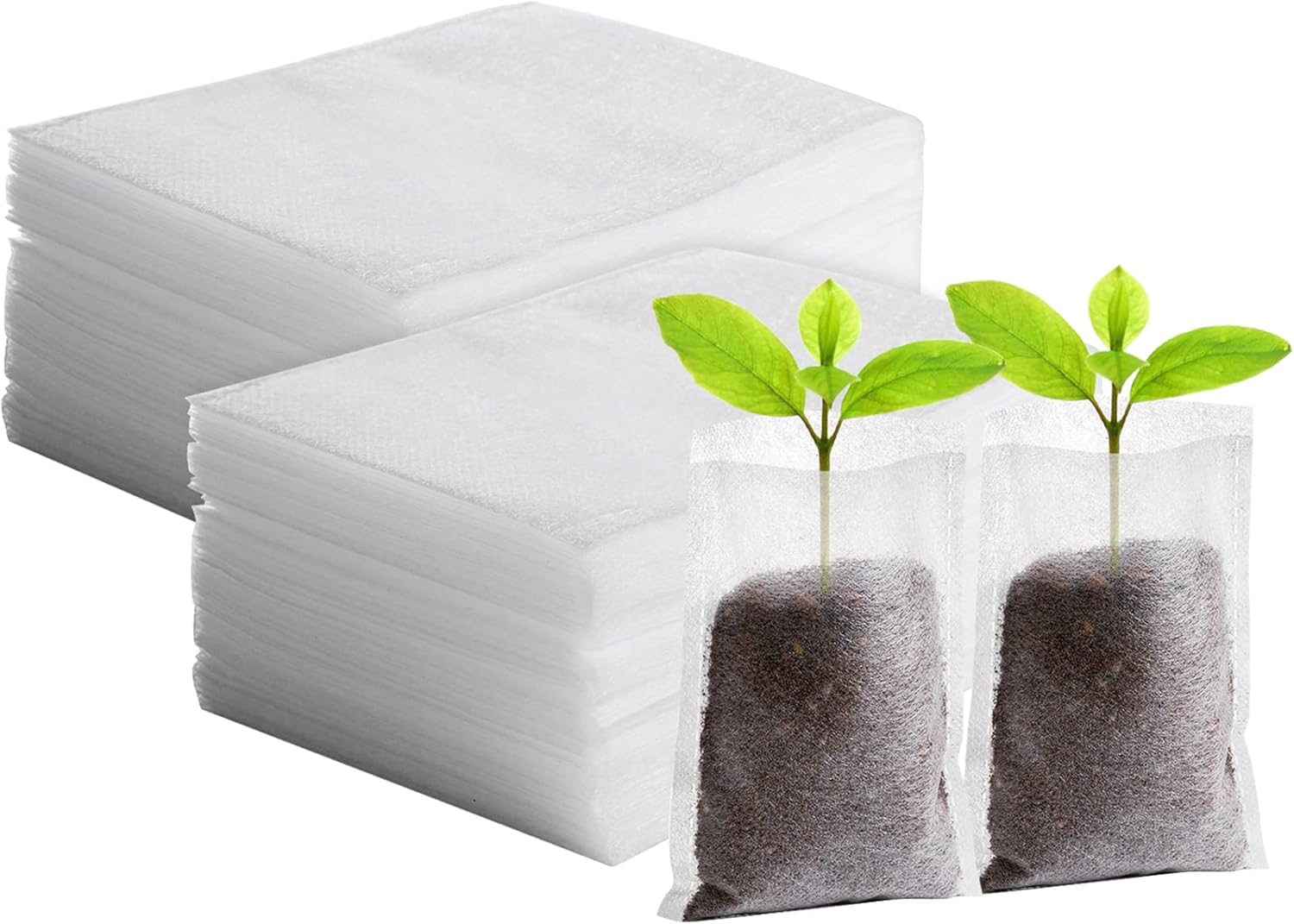 Grow Bags - Gardening - Grow Pots - Vegetable Garden - Seedlings - Plant Bags - Non-woven Grow Bags - Growing Set - Breathable Fleece - Vegetable Garden Box - Growing Box - Sowing - Cuttings - Plant Bags - Vegetable Garden - Vegetable Gardening - Sustaina - Image 1