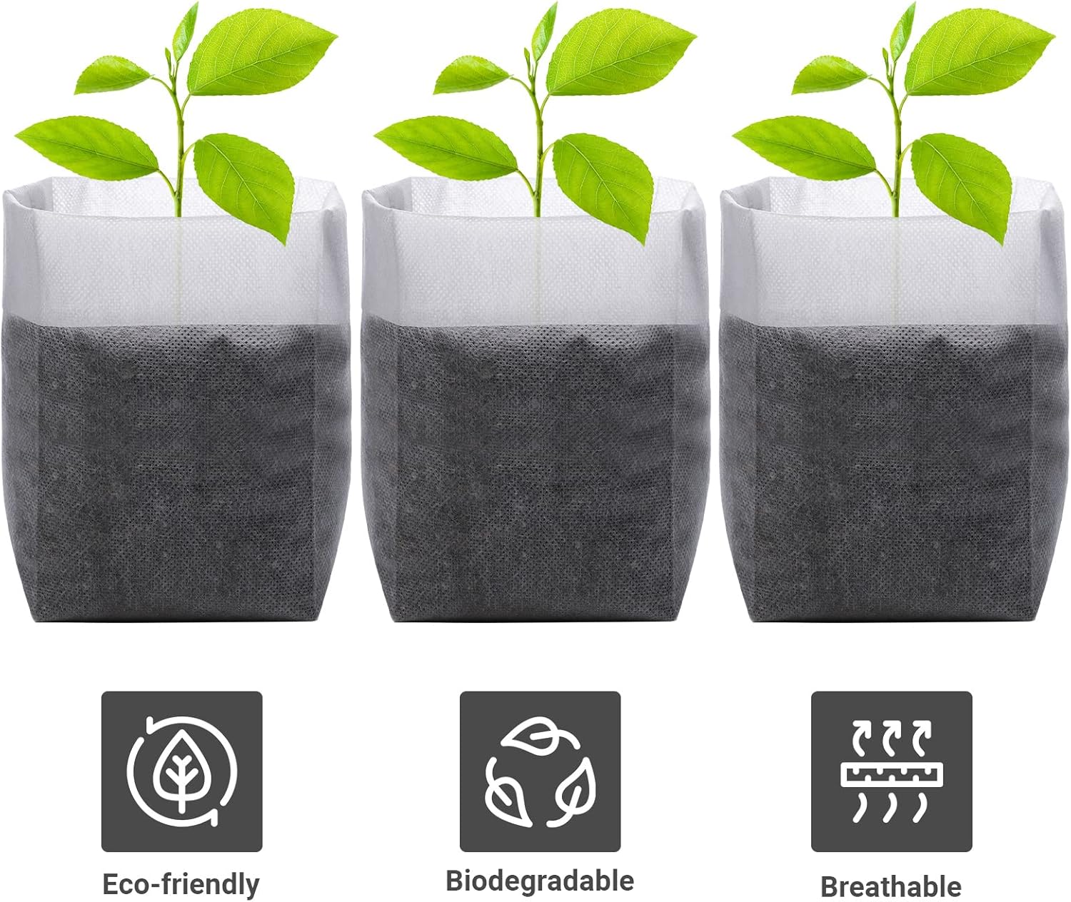 Grow Bags - Gardening - Grow Pots - Vegetable Garden - Seedlings - Plant Bags - Non-woven Grow Bags - Growing Set - Breathable Fleece - Vegetable Garden Package - Combination Set - Sowing - Cuttings - Mix - Vegetable Garden - Vegetable Gardening - Sustain - Image 3