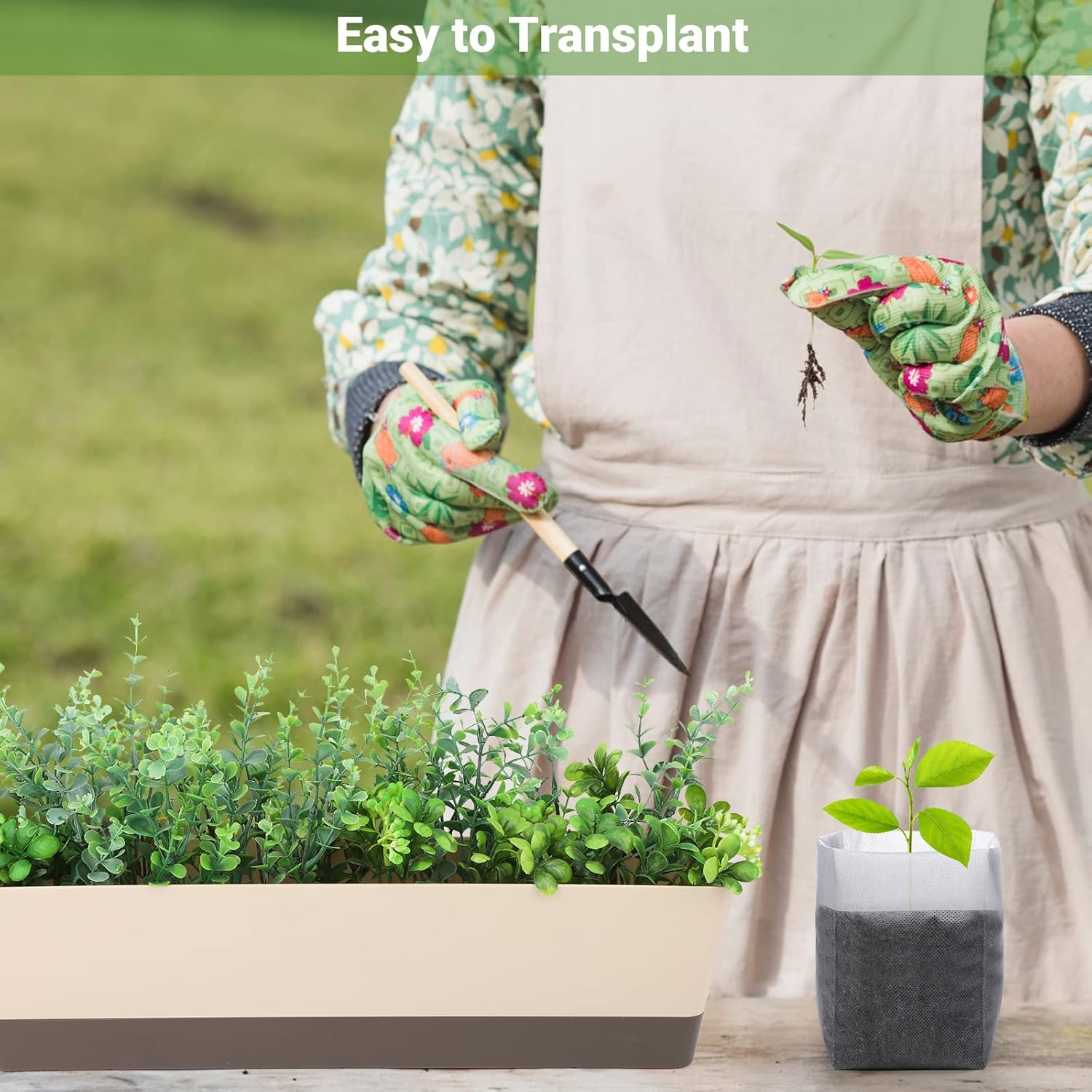 Grow Bags - Gardening - Grow Pots - Vegetable Garden - Seedlings - Plant Bags - Non-woven Grow Bags - Growing Set - Breathable Fleece - Vegetable Garden Package - Combination Set - Sowing - Cuttings - Mix - Vegetable Garden - Vegetable Gardening - Sustain - Image 5
