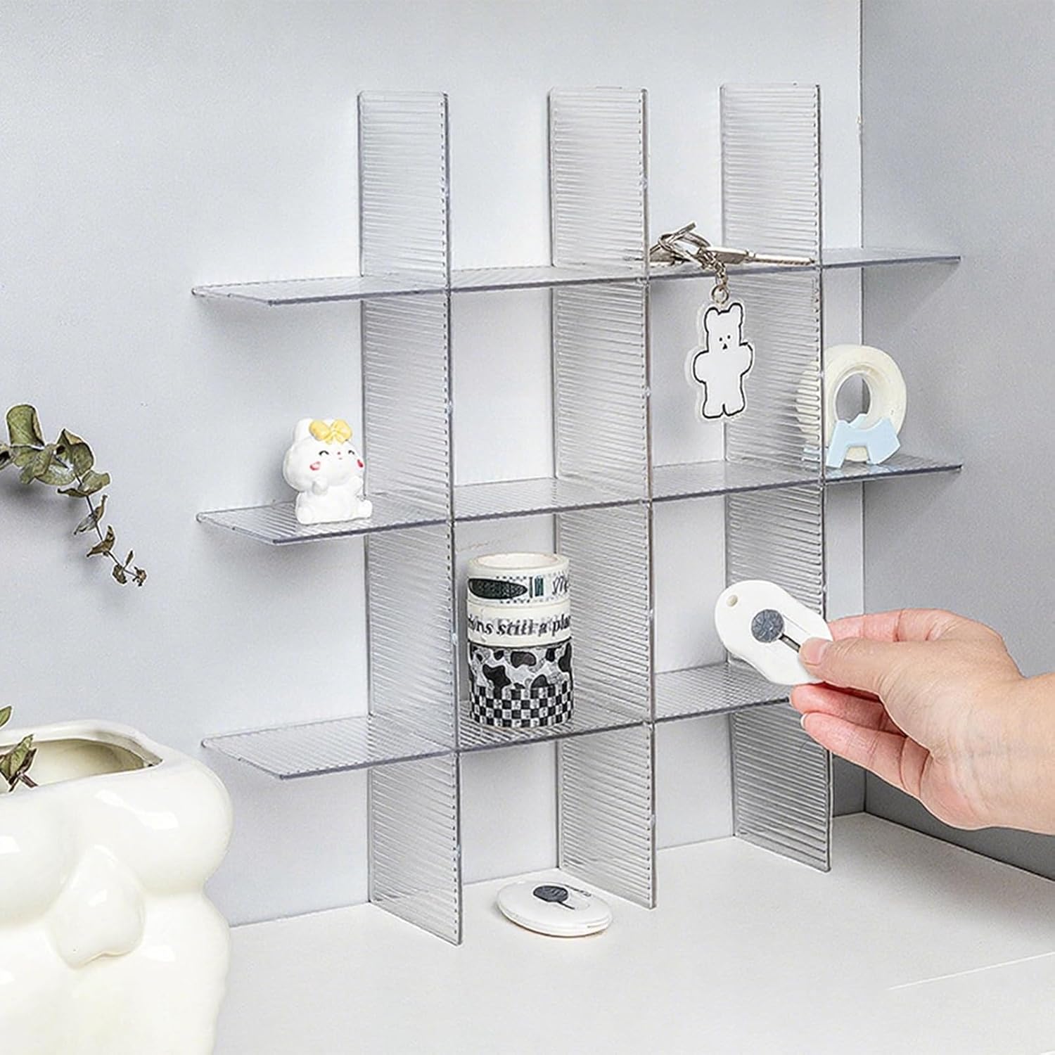 Drawer dividers with clips - Drawer organizer - Storage system - Adjustable drawer divider - Desk organizer - Kitchen drawer organizer - Make-up organizer - Drawer division - Sock organizer - Underwear organizer - Storage box drawer - 2mm - Transparent - - Image 7