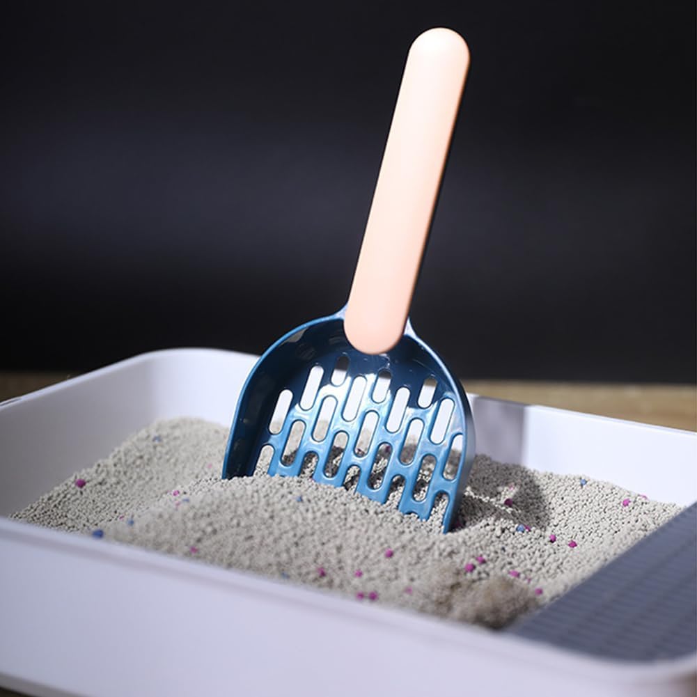Cat Litter Scoop - Cat Litter Scoop - Cat Litter Scoop - Cat Litter Scoop - Cat Litter Accessories - Cat Litter Scoop with Holder - Cat Toilet Cleaning - Cat Litter Sieve - Cat Litter Scoop - Pet Supplies Cats - Sturdy Plastic Scoop - Gray - 1 Piece - Image 8