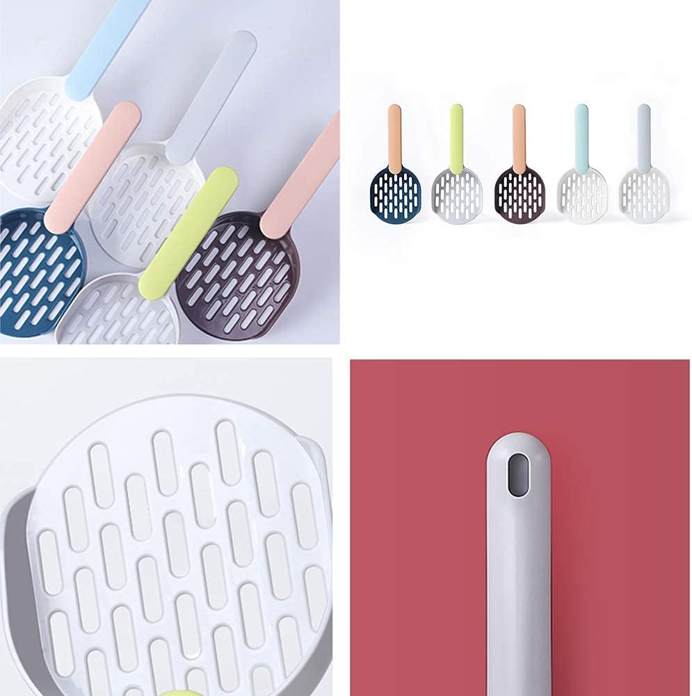 Cat Litter Scoop with Holder - Cat Litter Scoop - Cat Litter Sieve - Cat Litter Accessories - Cat Toilet Scoop - Feces Scoop - Pet Supplies - Cat Litter Care - Cat Litter Sieve Scoop - Dark Blue - 1 Piece - Image 5