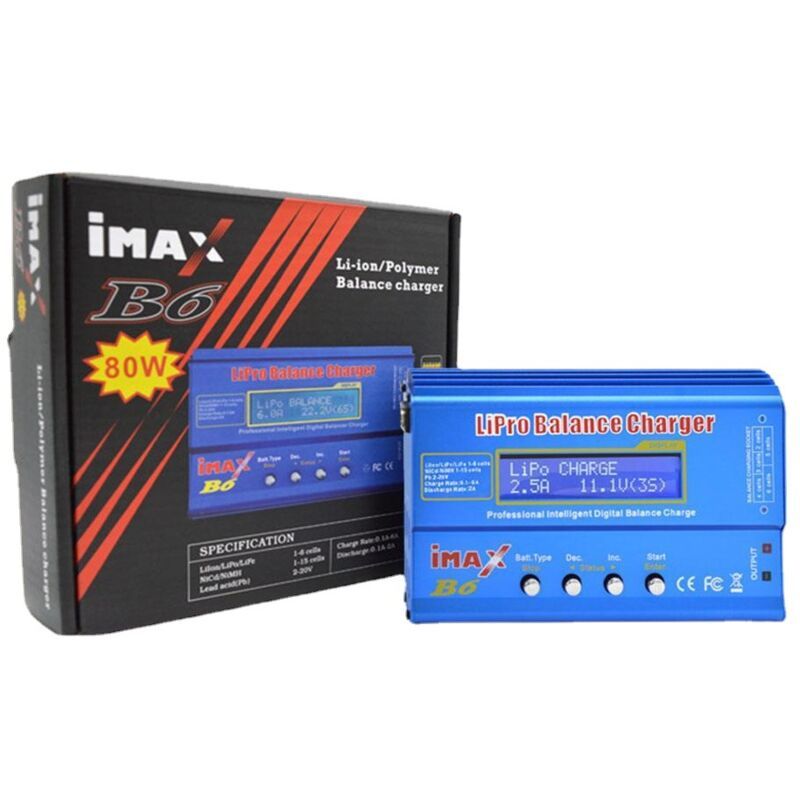 Lipo Charger 80W 6A Balance Charger for LiPo Li Ion LiFe 1-6S and NiMH NiCd 1-15S - Image 3