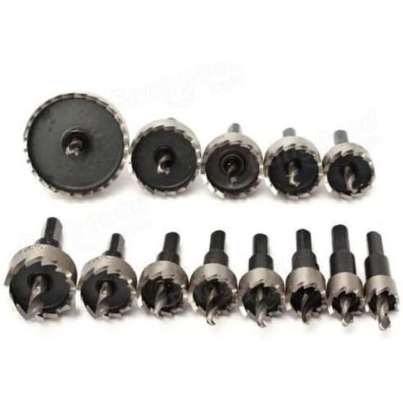 13 Pcs Metal Hole Saw Set Tungsten Steel Cutting Tool Kit, 16-53 mm - Image 2