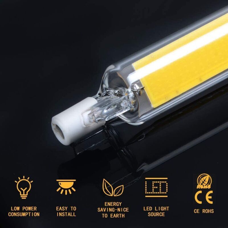 R7S LED Bulb 10W Warm White 230V Non Dimmable COB, 118 mm - Image 2