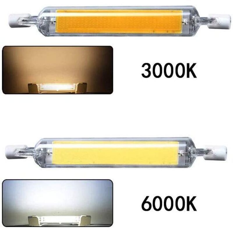 R7S LED Bulb 10W Warm White 230V Non Dimmable COB, 118 mm - Image 4