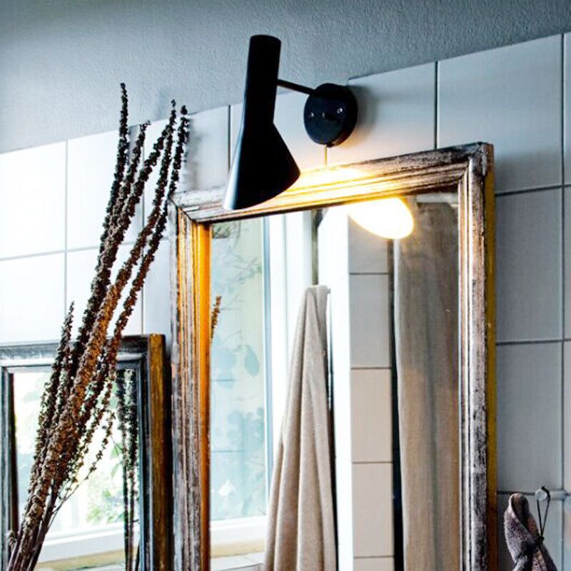 Modern Wall Light with Switch Adjustable E27 Reading Lamp Black - Image 3