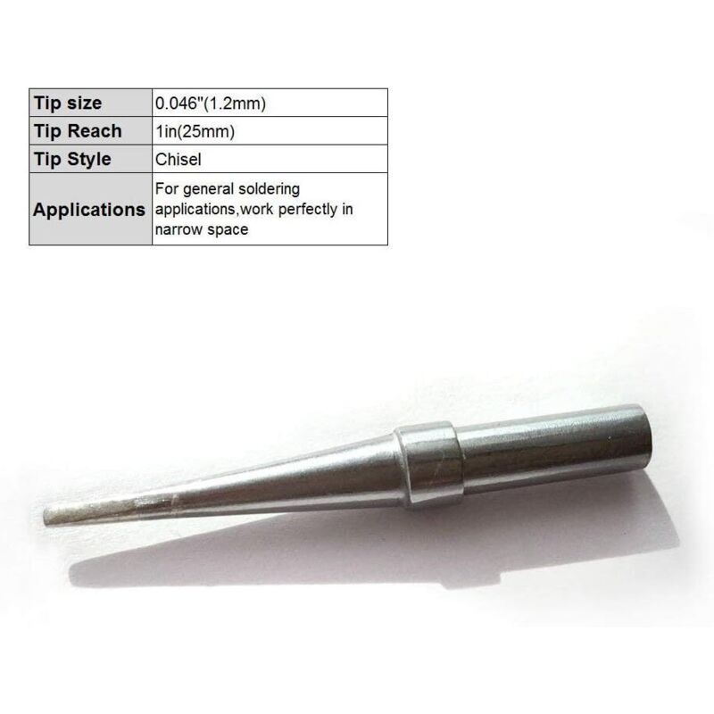5 Pcs Replacement Soldering Iron Tips ETA ETB ETD ETS ETT Compatible with Weller WESD51 WESD50 WCC100 - Image 3