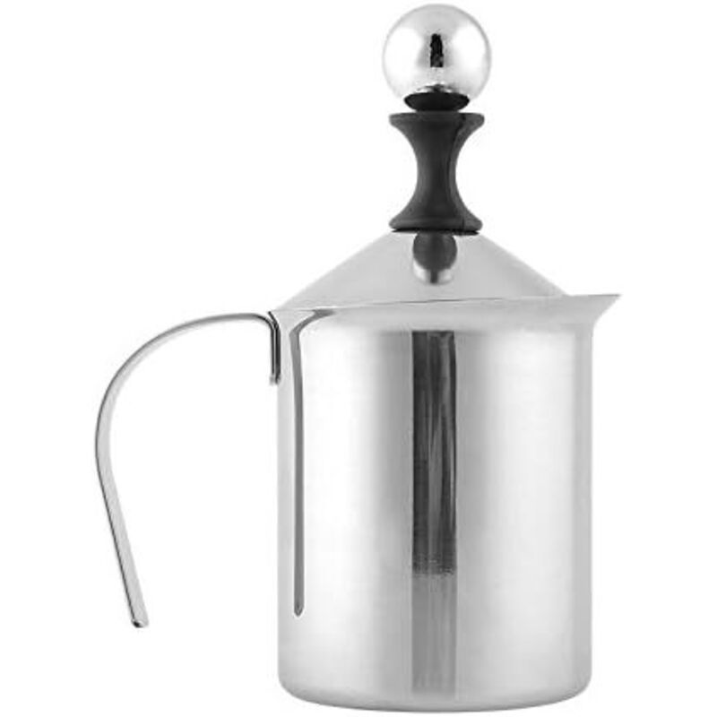 Milk Frother Stainless Steel Double Pump, 400 ml - Image 3