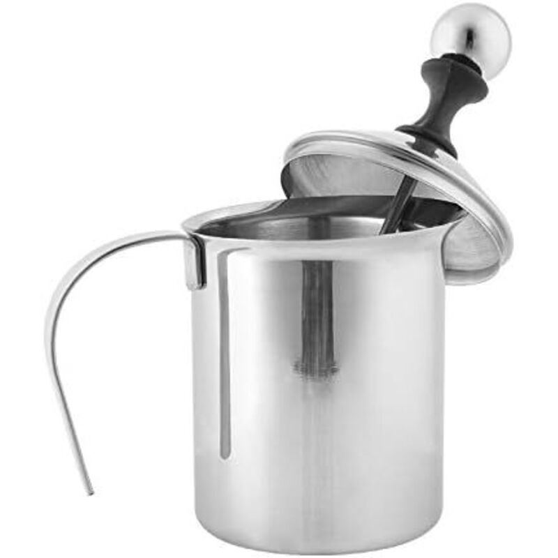 Milk Frother Stainless Steel Double Pump, 400 ml - Image 4