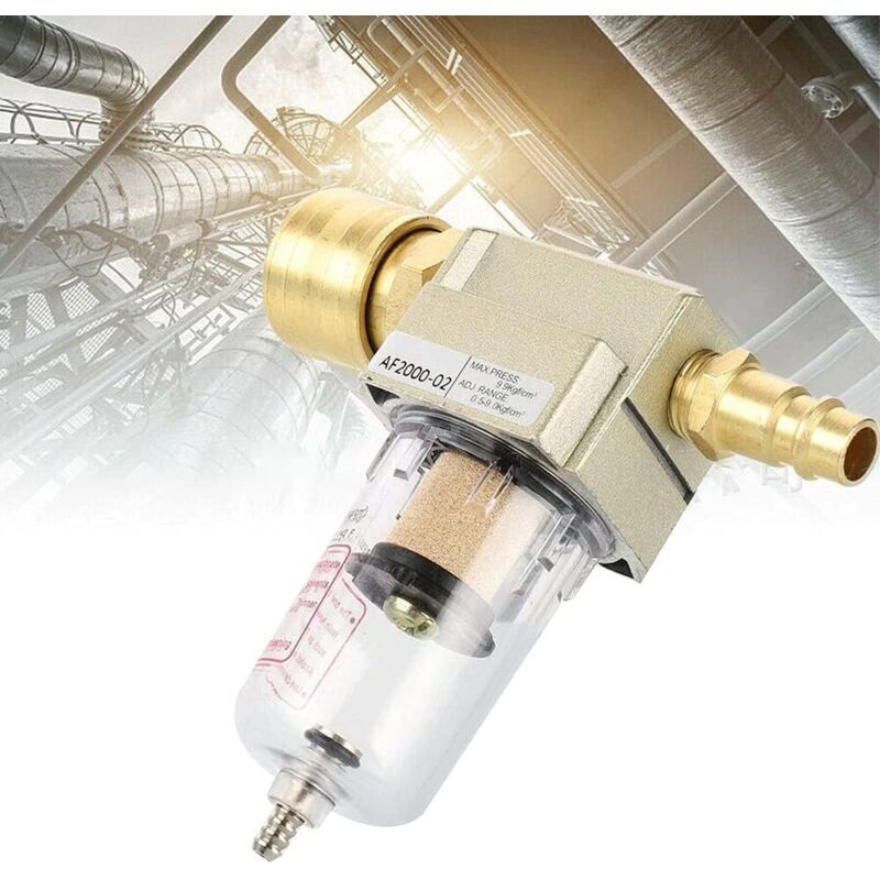 Compressed Air Water Separator Regulator Filter, 1 4 inch - Image 1
