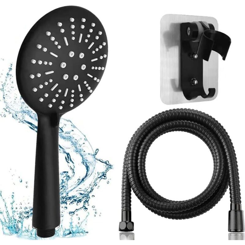 High Pressure Shower Head 3 Spray Modes with Hose, 1.5 m - Image 1
