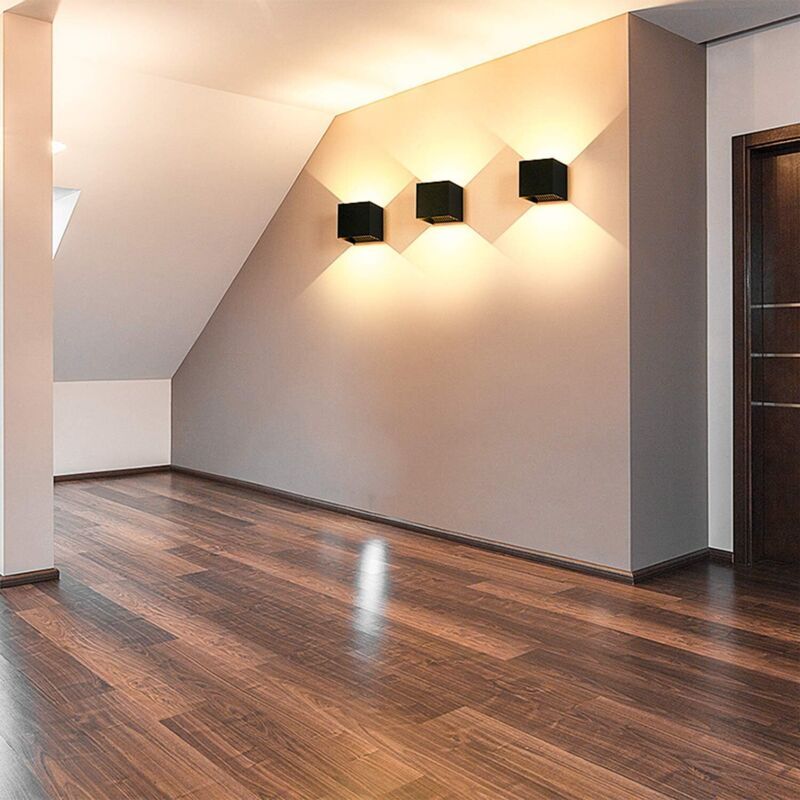 3 Pack 12W LED Wall Lights Adjustable Beam Angle IP65 Waterproof 2700-3000K Warm White - Image 3