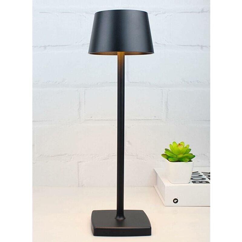 Rechargeable Bedside Lamp 5200mAh Eye Care Desk Lamp Black - Image 1