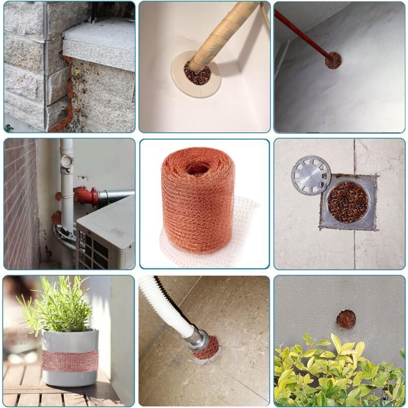Copper Anti Rodent Mesh for Slugs Snails Mice and Birds, 6 m - Image 2