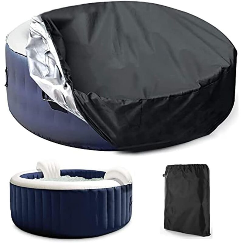 Round Spa Cover Waterproof Dustproof UV Resistant, 210 x 30 cm - Image 1