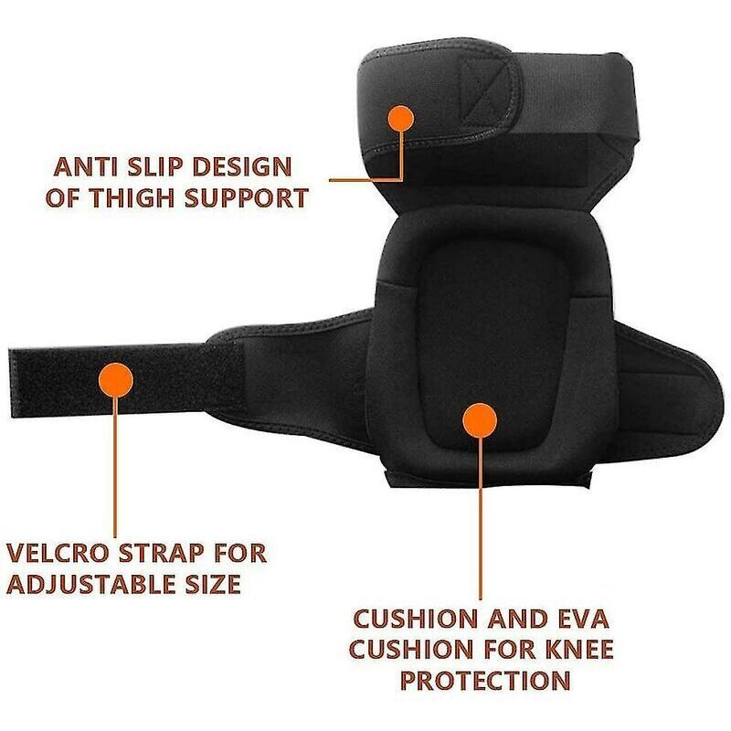 Work Knee Pads Soft Gel and Foam Padding with Anti Slip Straps - Image 3