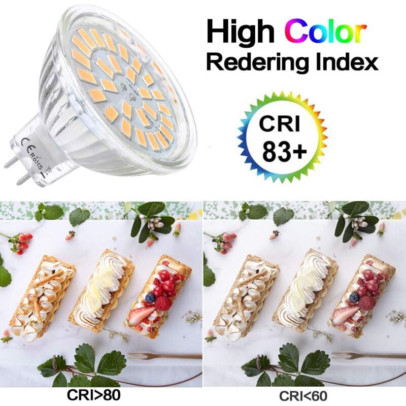 12 Pack MR16 LED Bulbs 12V 5W Warm White 2800K 120 Degree - Image 4