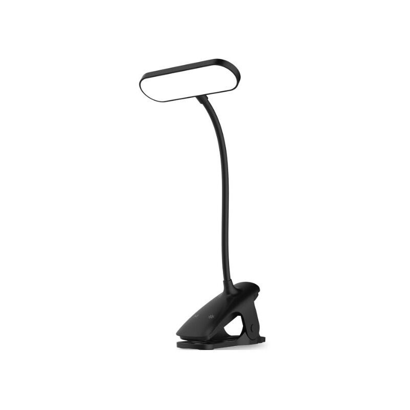 Touch Bedside Lamp 5 Colors 5 Brightness Levels Flexible Reading Lamp Black - Image 1