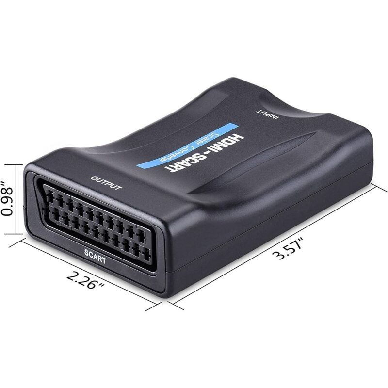 Scart to HDMI Adapter 1080P Converter Compatible with NTSC PAL Sky HD Blu Ray PS3 TV VCR VHS - Image 4