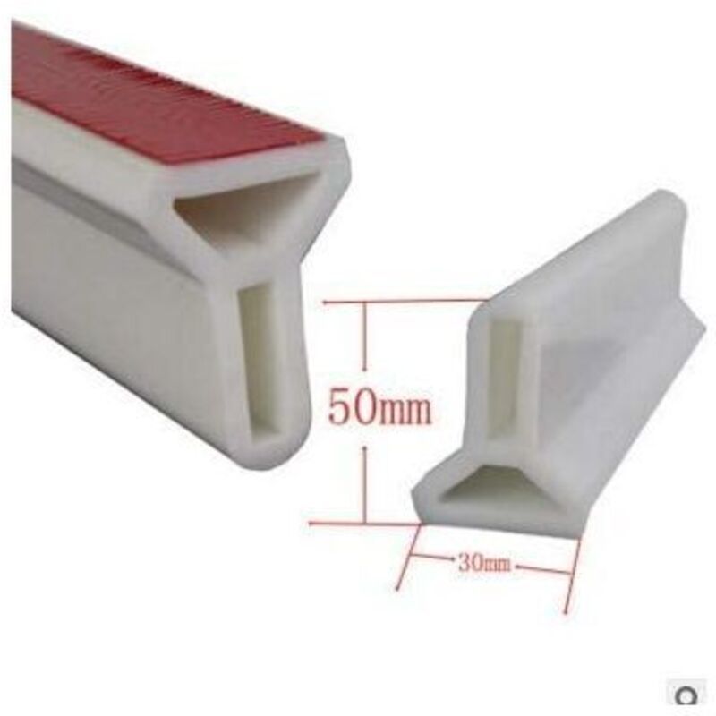 Foldable Shower Barrier Water Retention Dam White, 1 m - Image 4
