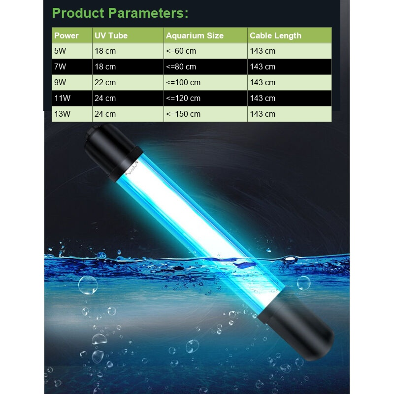 1 Pc 13W UV Germicidal Lamp Aquarium Sterilizer 220-240V - Image 2