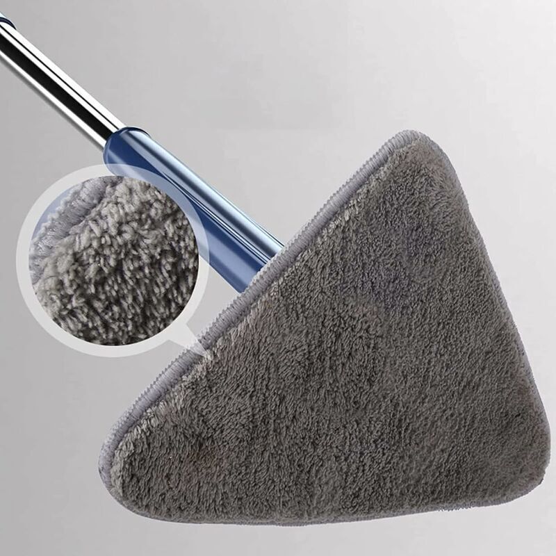 Dust Mop 360 Degree Rotating Floor Mop with 5 Cloths Blue - Image 4