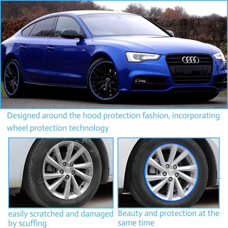 Car Rim Protection Strip Adhesive Wheel Protector, 8 m - Image 3