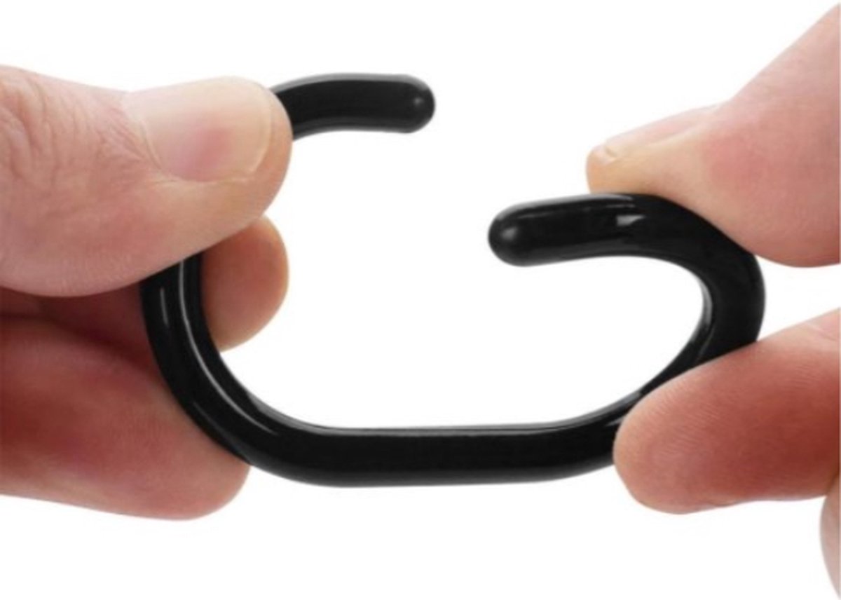 Shower Curtain Rings | Set of 12 | Shower Curtain Rings | Black - Image 3