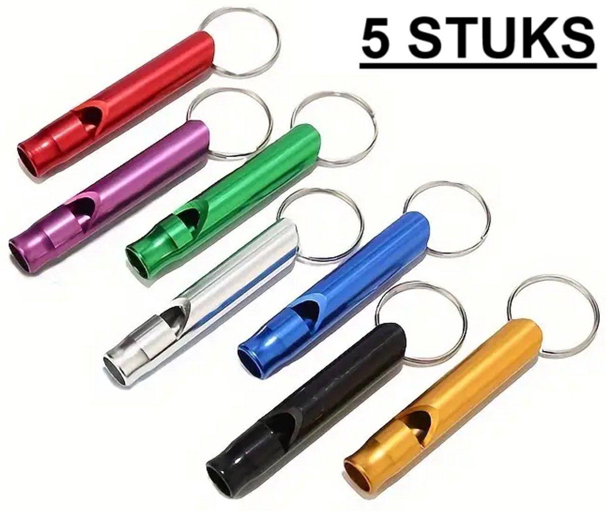 5x Emergency Whistle | Emergency Whistles | Keychain with emergency whistle | In Case of Emergency - Image 1
