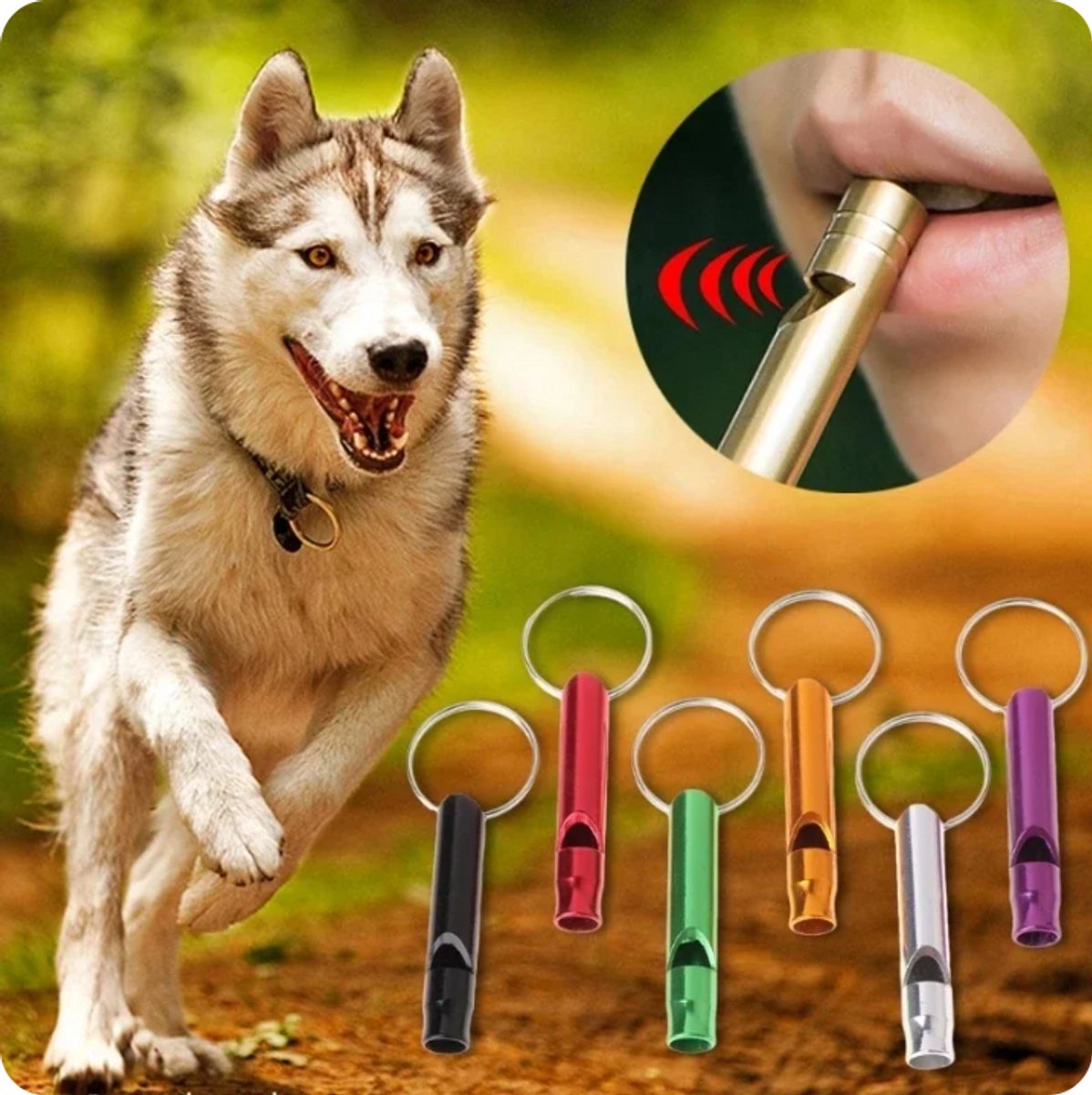 5x Emergency Whistle | Emergency Whistles | Keychain with emergency whistle | In Case of Emergency - Image 5
