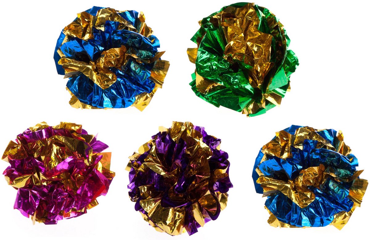 5x Crinkle Balls | Cat Toys | Cat Toys - Image 1