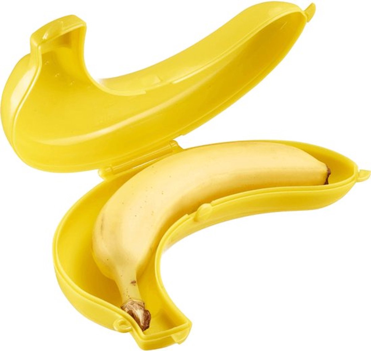 Banana Container | Lunchbox | Fruit Container | Banana Box | YELLOW - Image 1