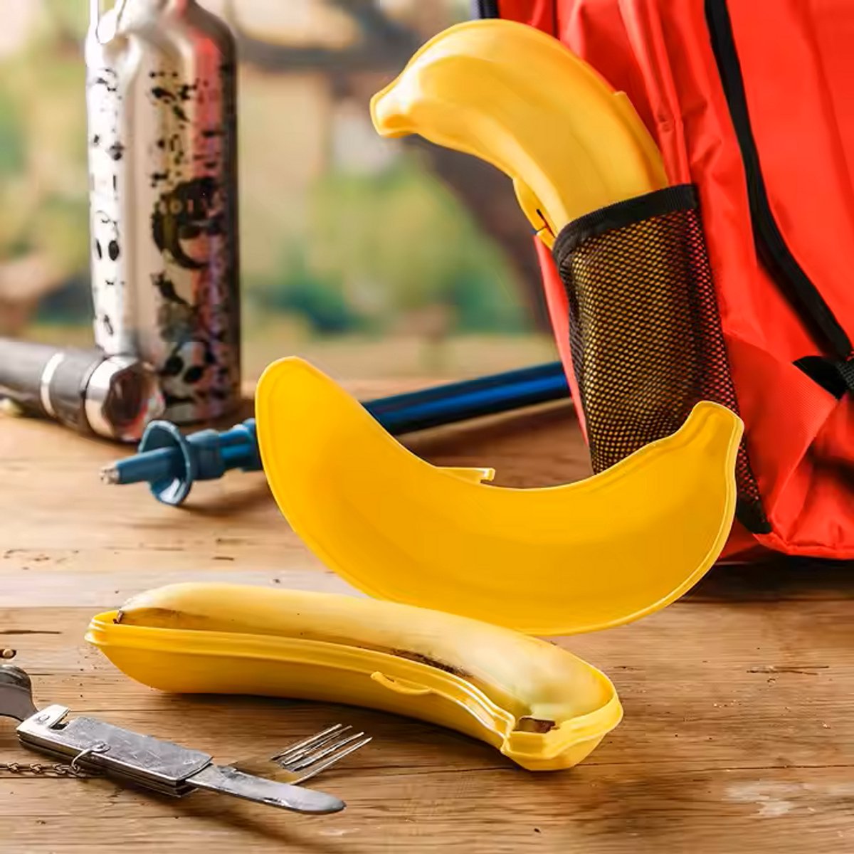 Banana Container | Lunchbox | Fruit Container | Banana Box | YELLOW - Image 4