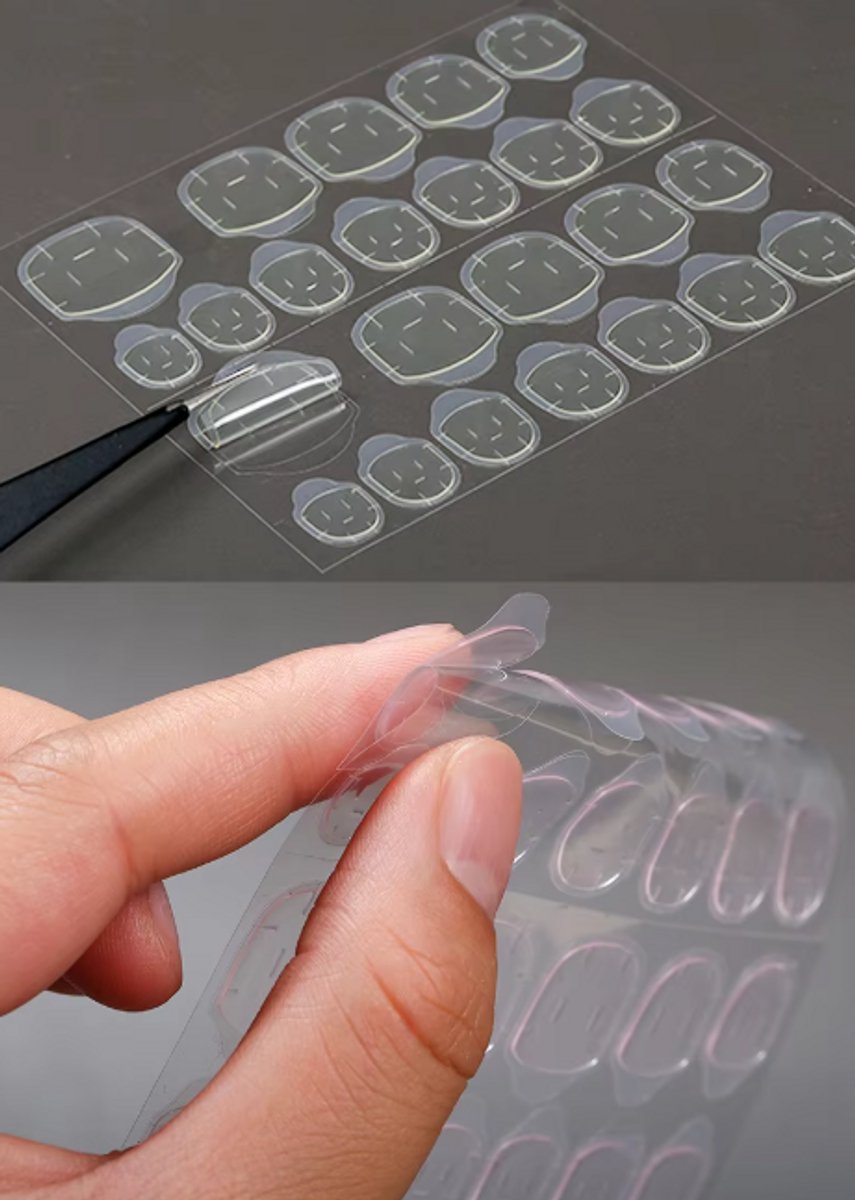 120x (MEGA PACK) Double-Sided Nail Stickers | 5 Sheets | Stick-on Nails | Press-on Nails | Fake Nails | Nail Stickers - Image 5