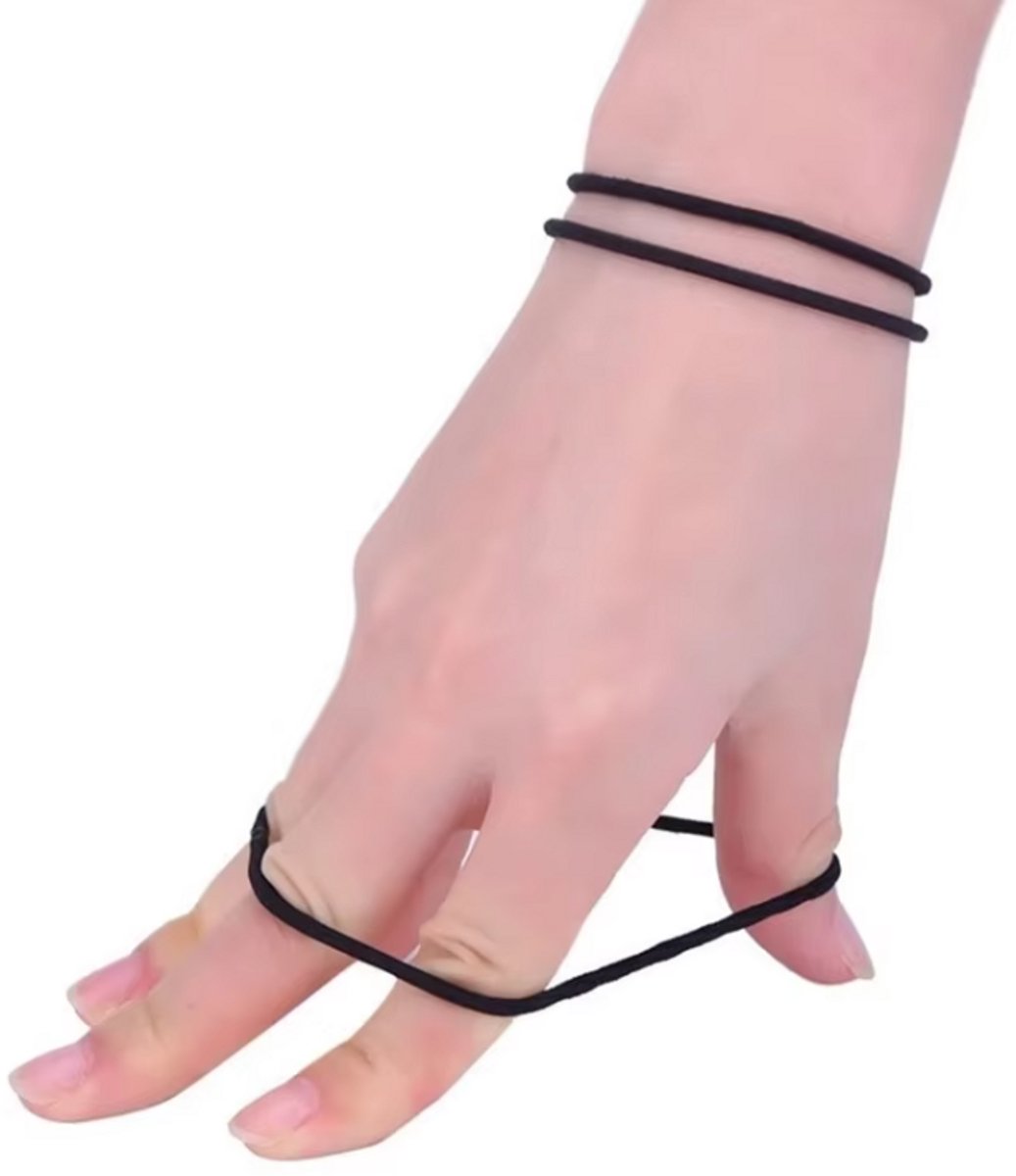 10x Hair Ties | Hair Ties | Black - Image 4