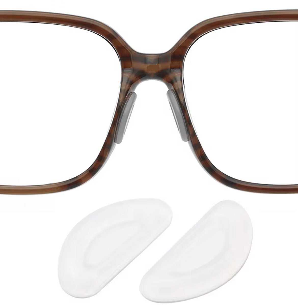 10x Glasses Pads | Self-Adhesive Glasses Nose Pads | Silicone Nose Pads | Transparent - Image 1