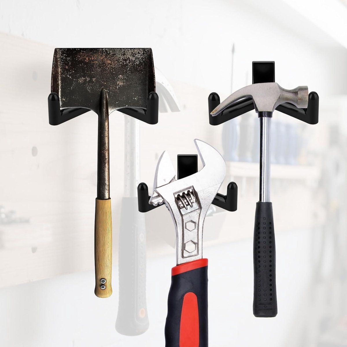 Allecto plus - Tool hooks for Garden Shed - Storage accessories for Shovels and Rakes - Image 6