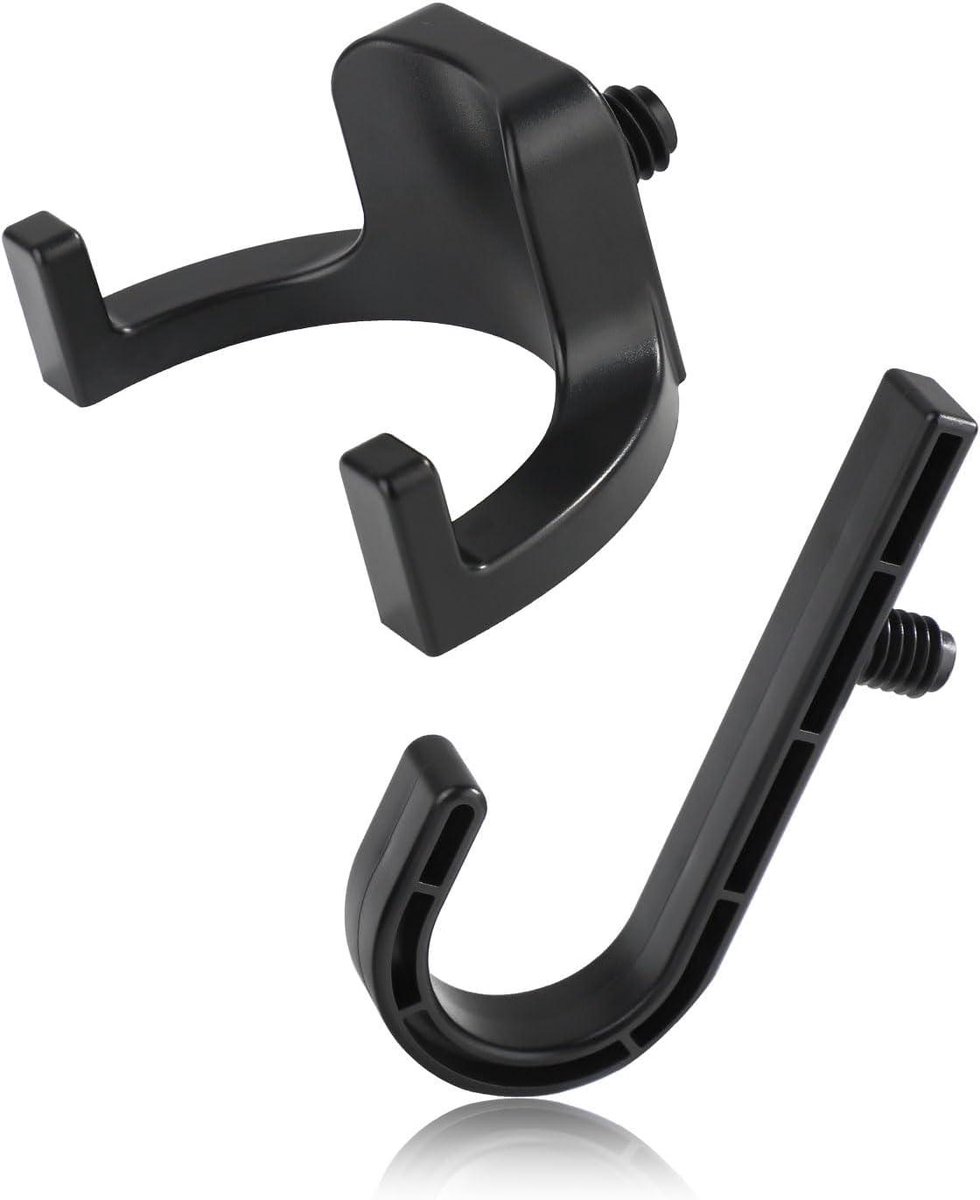 Allecta - Set of 2 Storage Hooks for Sheds | V-Shaped Tool Hooks | Storage Accessories - Black | Suitable for Craftsman Sheds - Image 5
