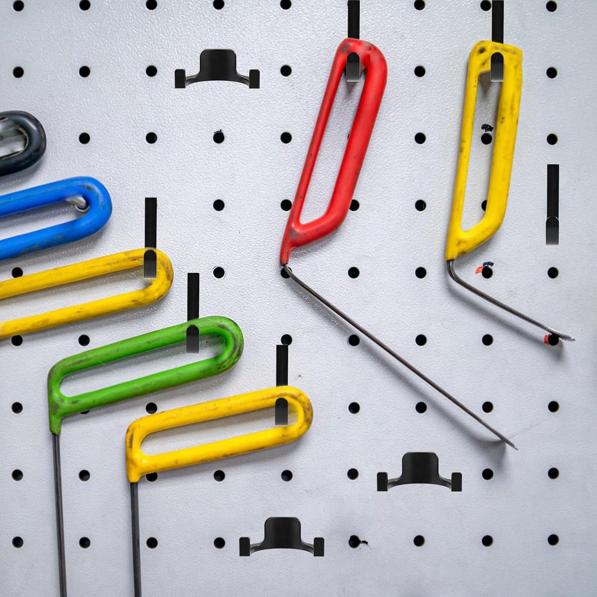 Allecta - Set of 2 Storage Hooks for Sheds | V-Shaped Tool Hooks | Storage Accessories - Black | Suitable for Craftsman Sheds - Image 7