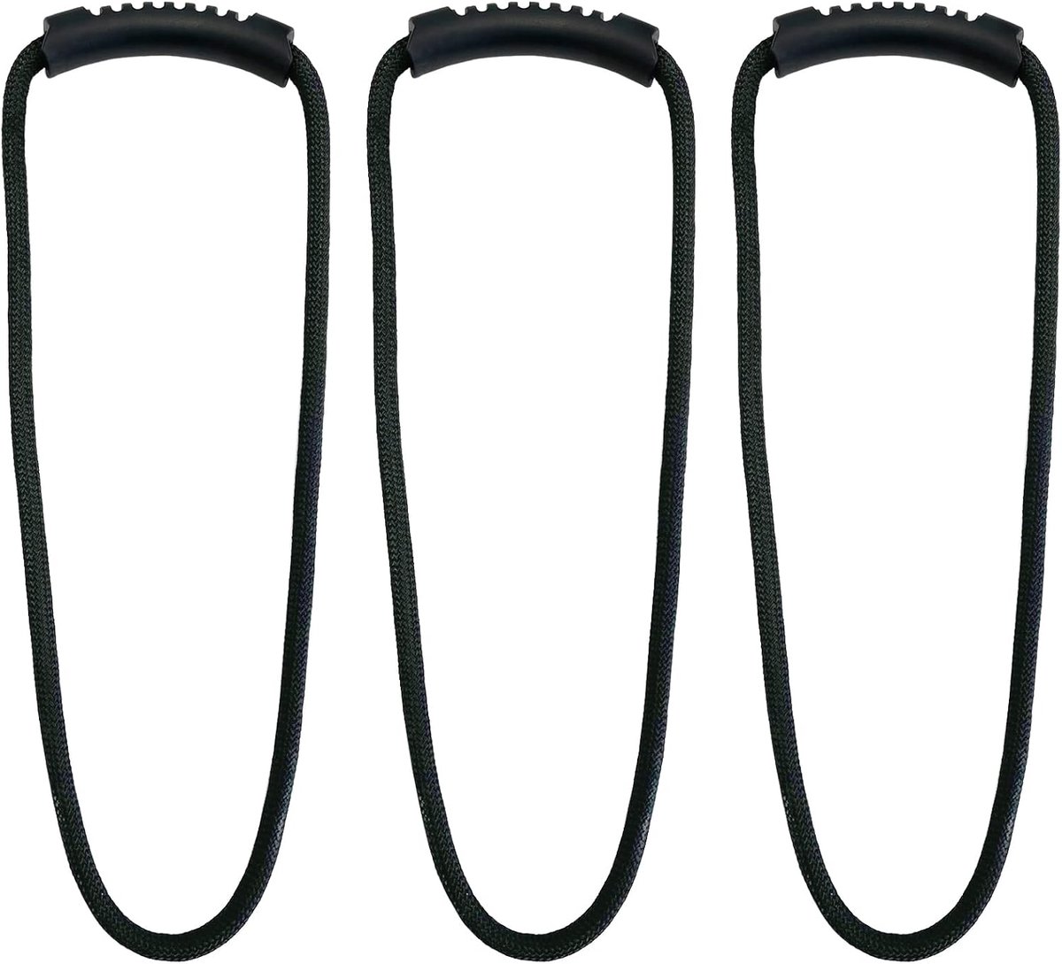 4 pieces - Cable management strap - Cable management strap - Carrying rope - Handle - Storage rope - Storage accessories - Suitable for cable storage - Tools - Water pipes - Black - 10*40cm - Image 2