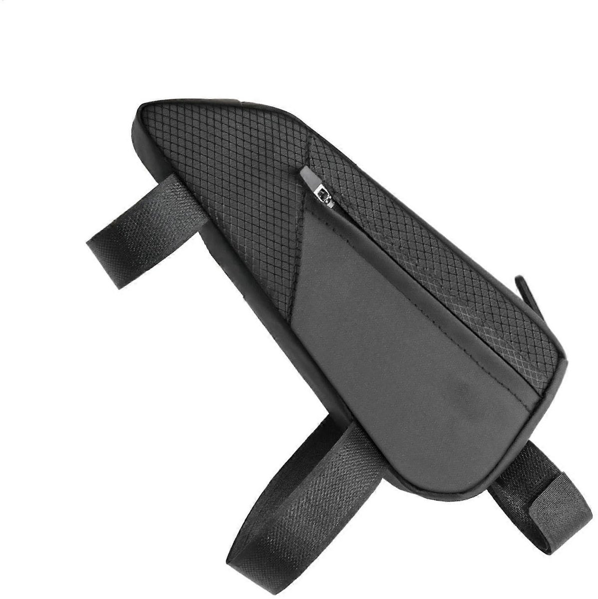 Bicycle bag, top tube bicycle bag, two zippered compartments, bicycle tool storage bag, bicycle storage accessories - Image 1